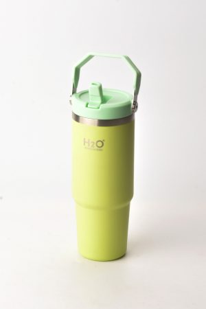 TERMOS KUPA PIPETLI * 900 ML * YESIL