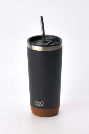 TERMOS PIPETLI KUPA * SIYAH 590 ml