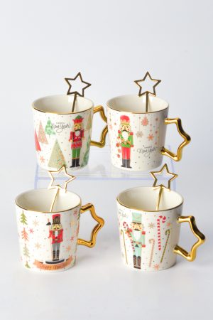 ALTIN KASIKLI PORSELEN KUPA * YENI YIL