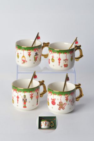 ALTIN KASIKLI PORSELEN KUPA * YENI YIL