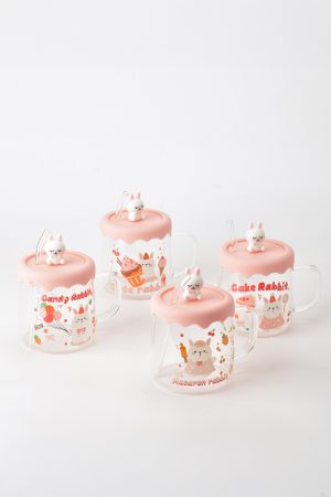 SILIKON KAPAKLI PIPETLI 500 ML CAM KUPA *